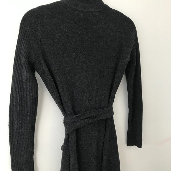 Diane Von Furstenberg Charcoal Wrap Dress - Picture 7 of 8